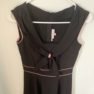 Stop Staring! Sailor Swing Dress - Black/Pink